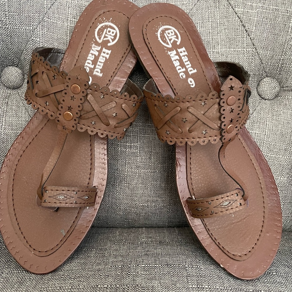 New handmade leather sandals 6-7
